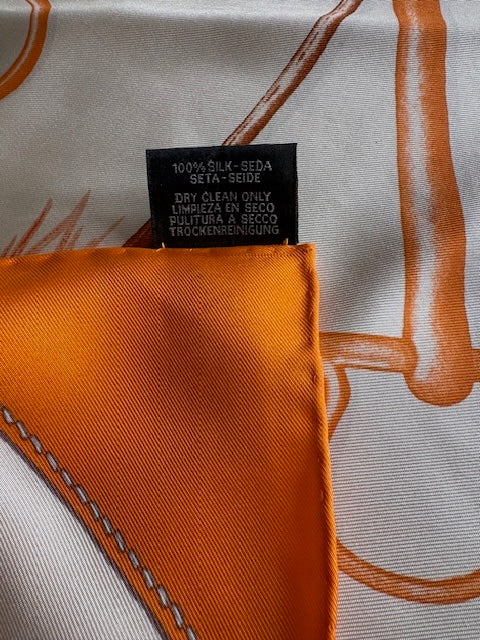 Zijden Carré 90 – Vintage Sjaal Hermes