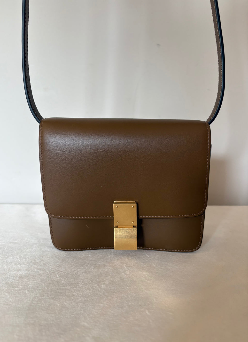Celine Classic Box Small Leather Shoulder bag Brown