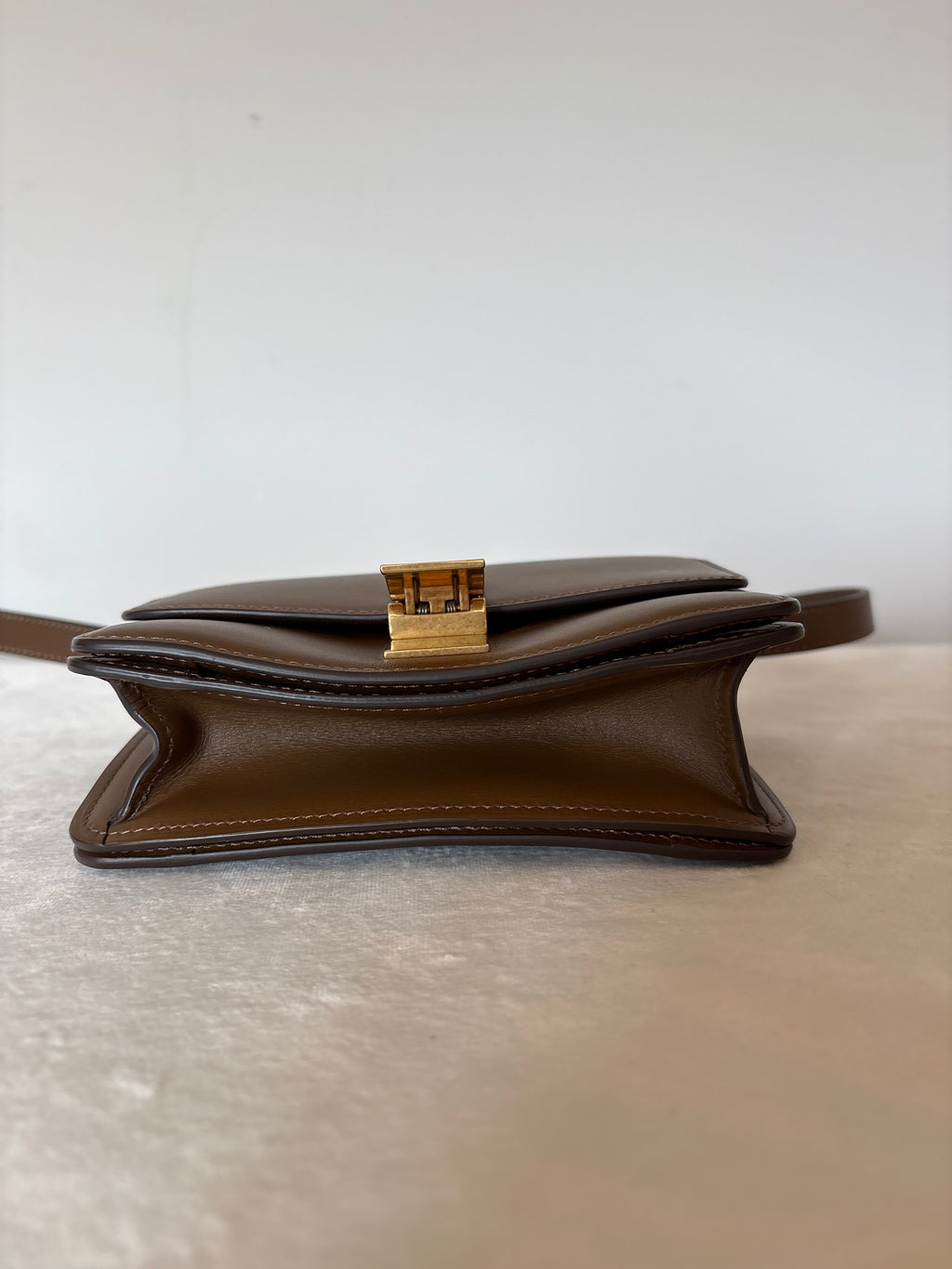 Celine Classic Box Small Leather Shoulder bag Brown