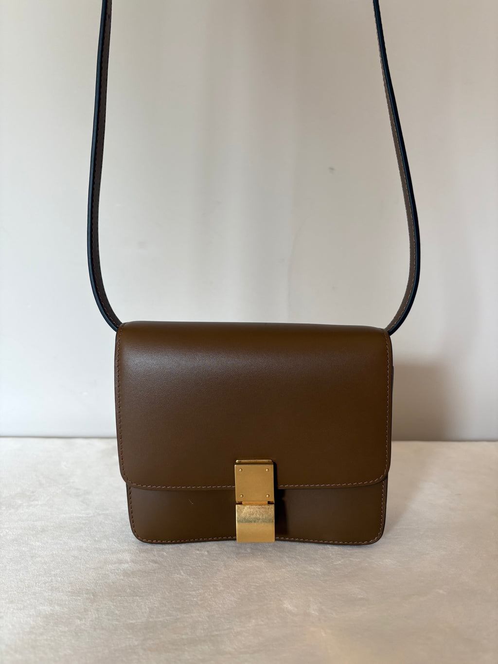 Celine Classic Box Small Leather Shoulder bag Brown