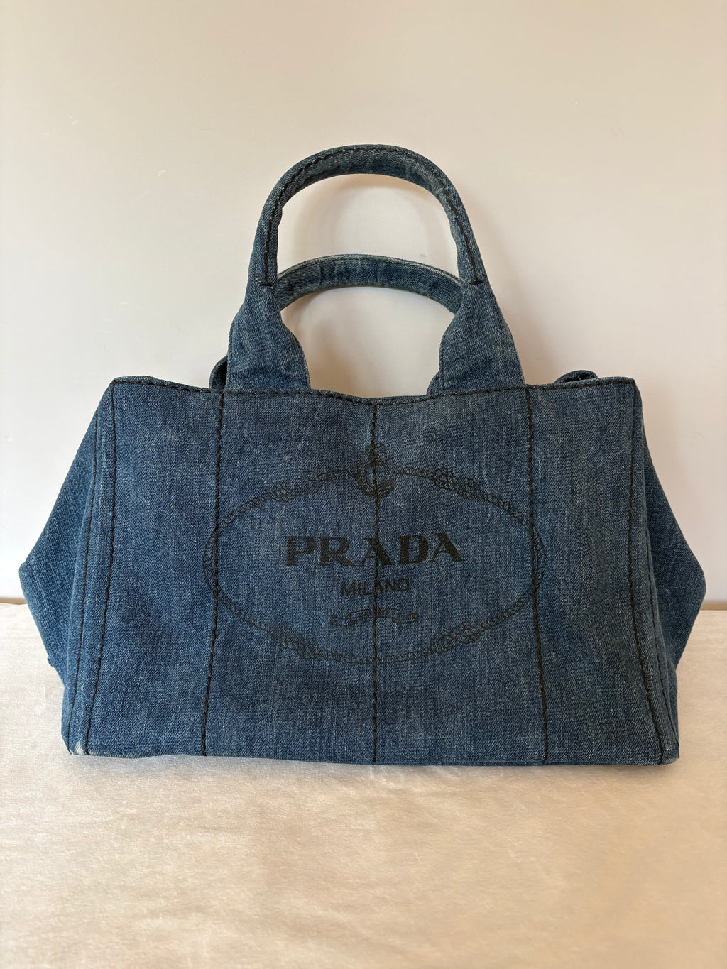 Prada Canapa denim bag