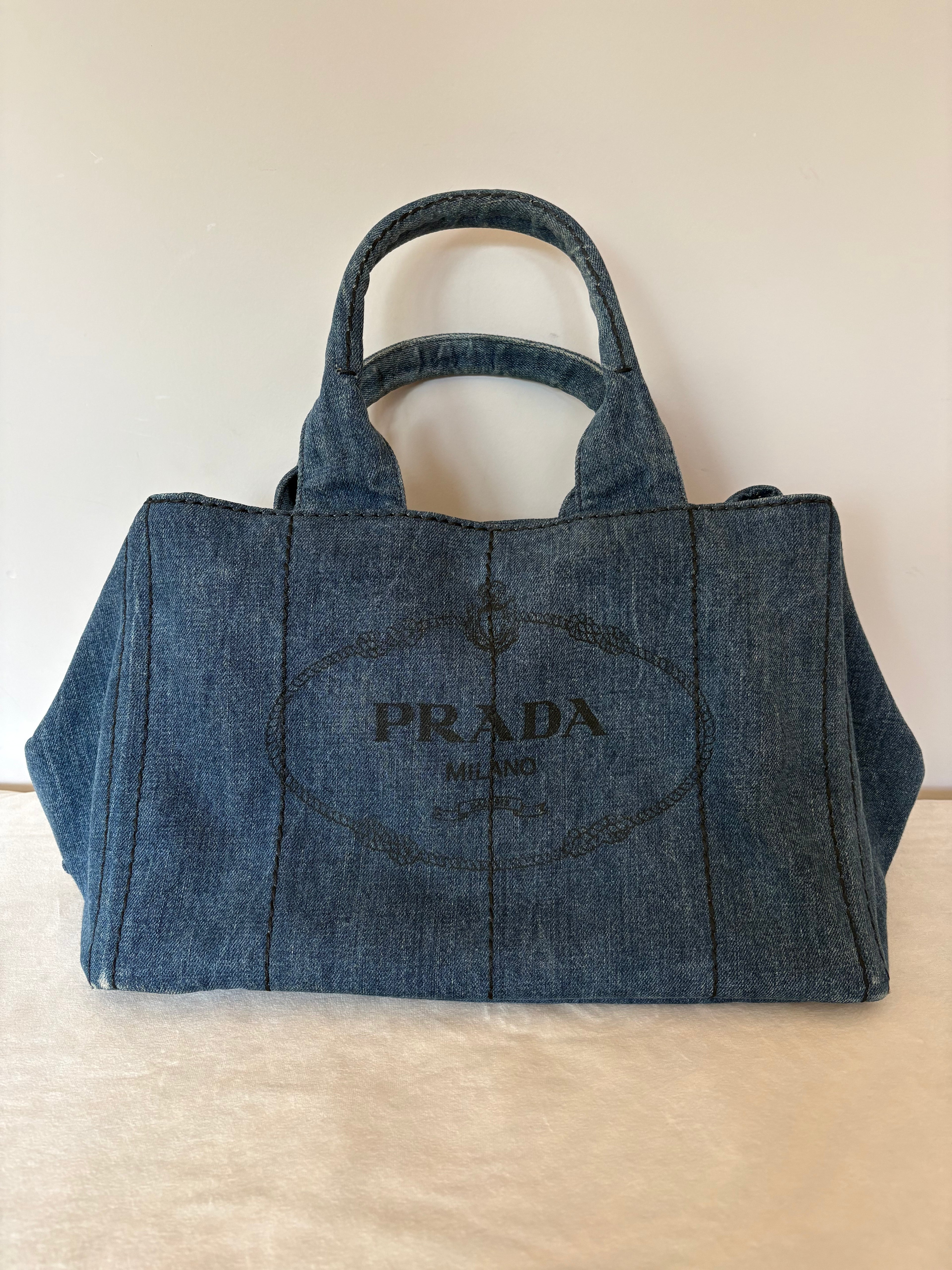 Prada Canapa denim bag