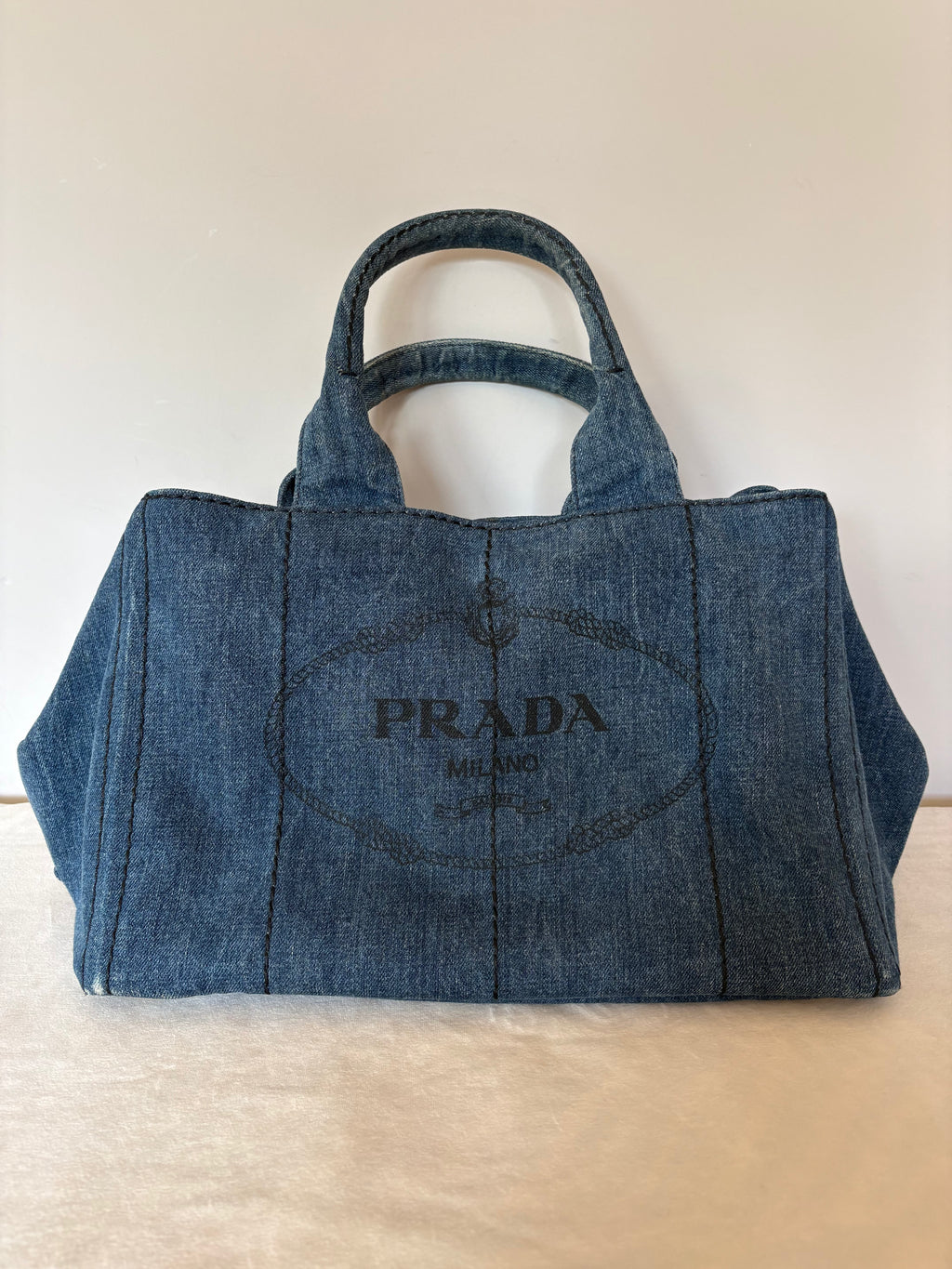 Prada Canapa denim bag