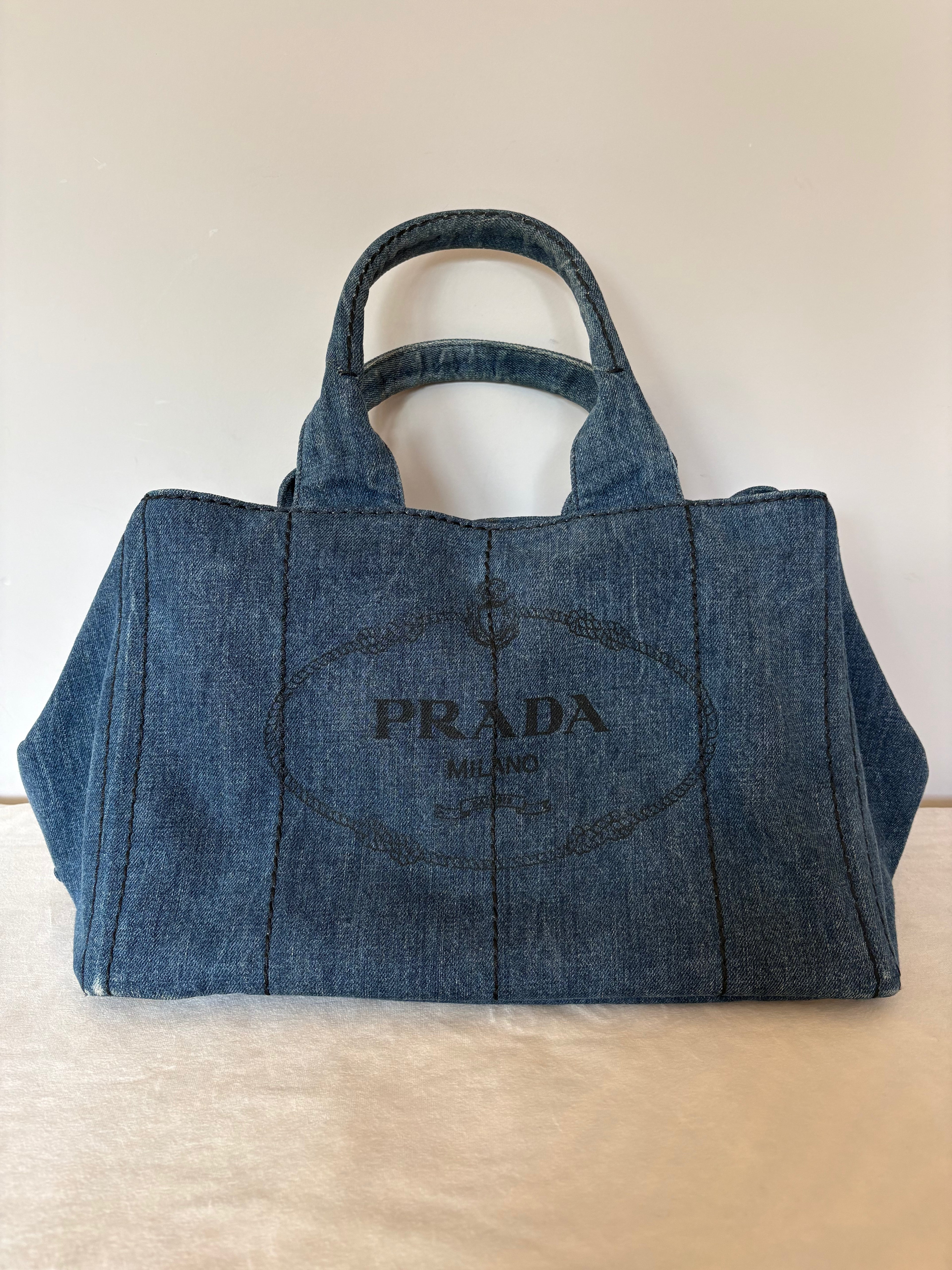 Prada Canapa denim bag