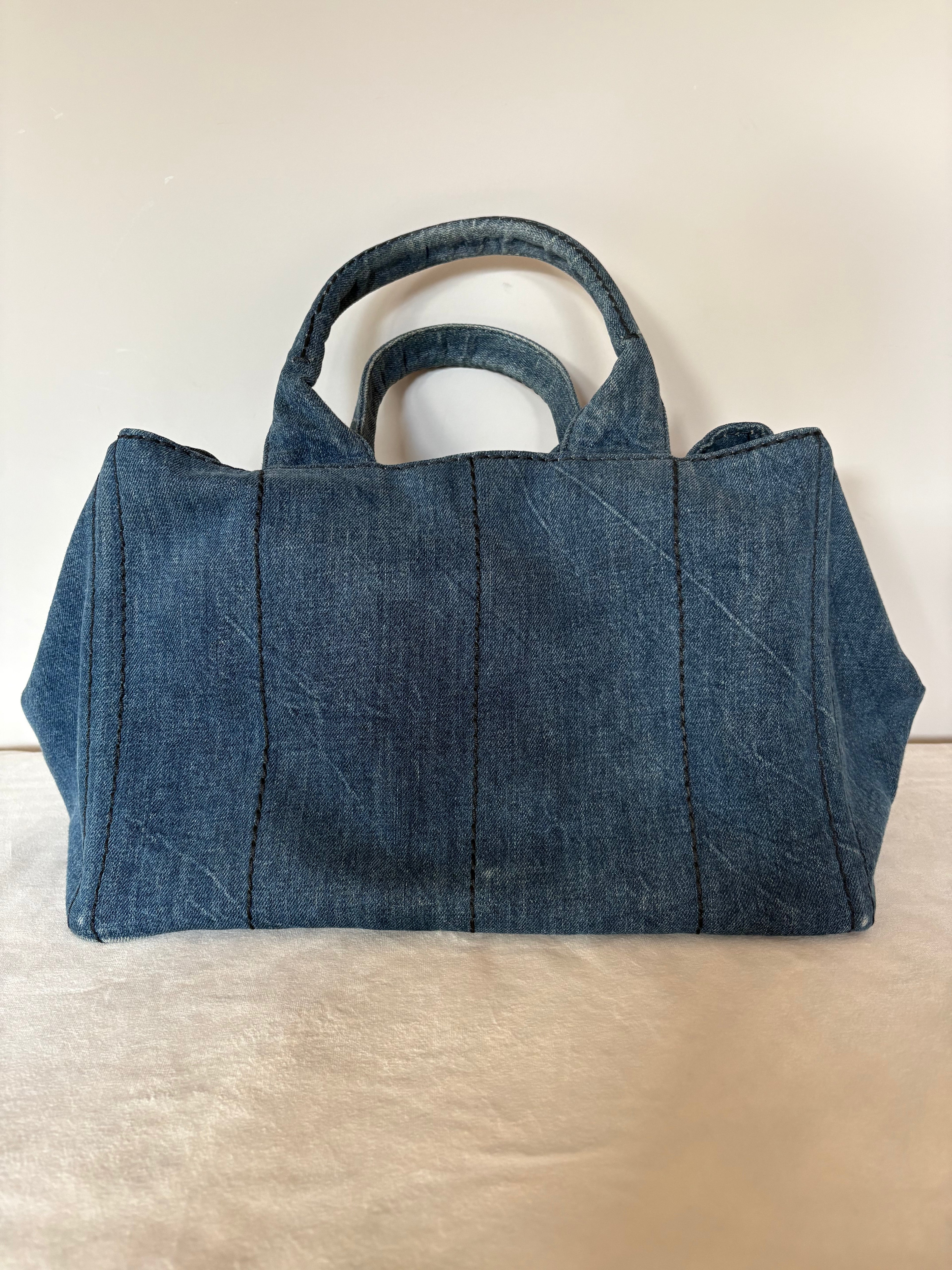 Prada Canapa denim bag