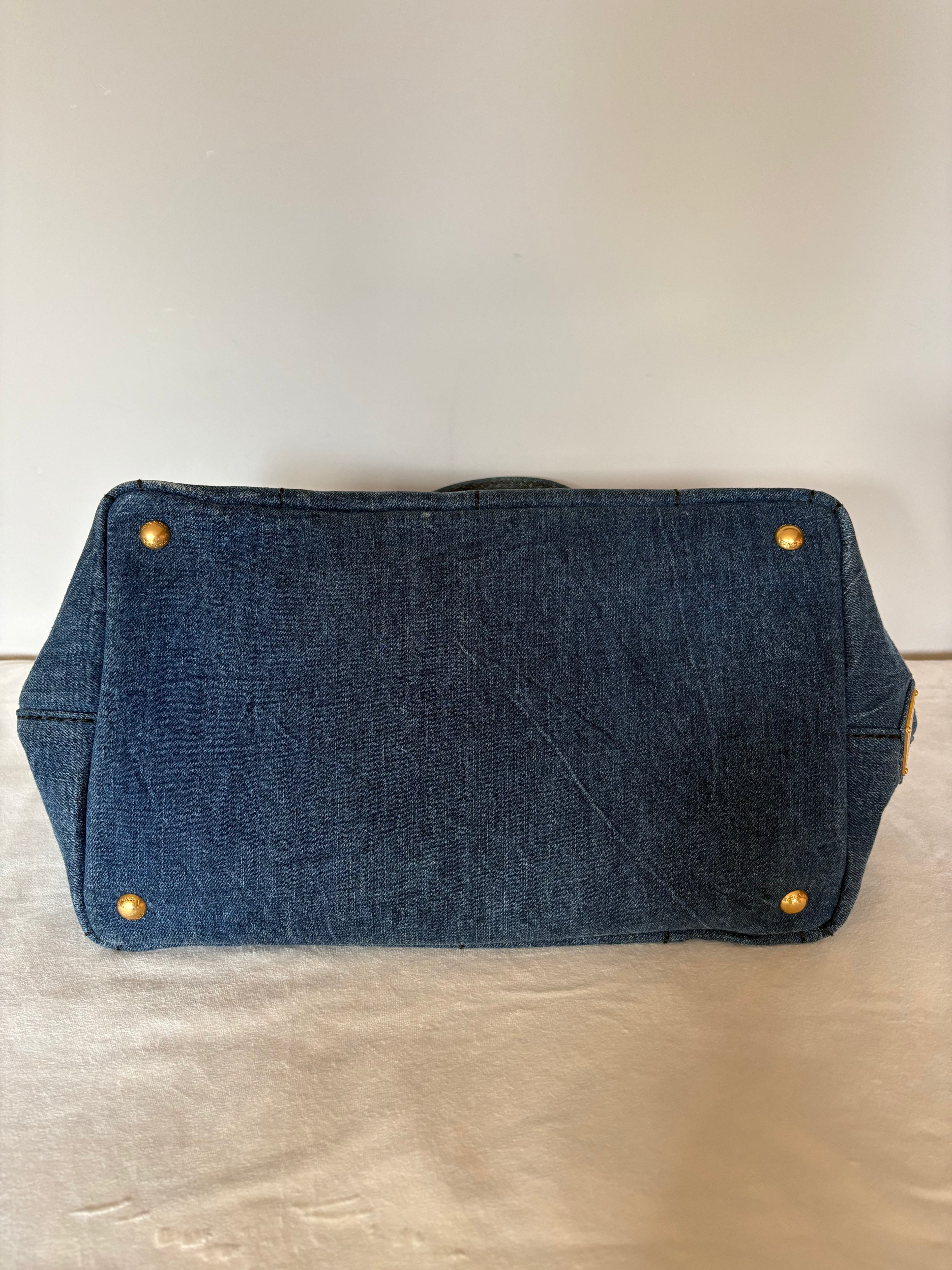 Prada Canapa denim bag
