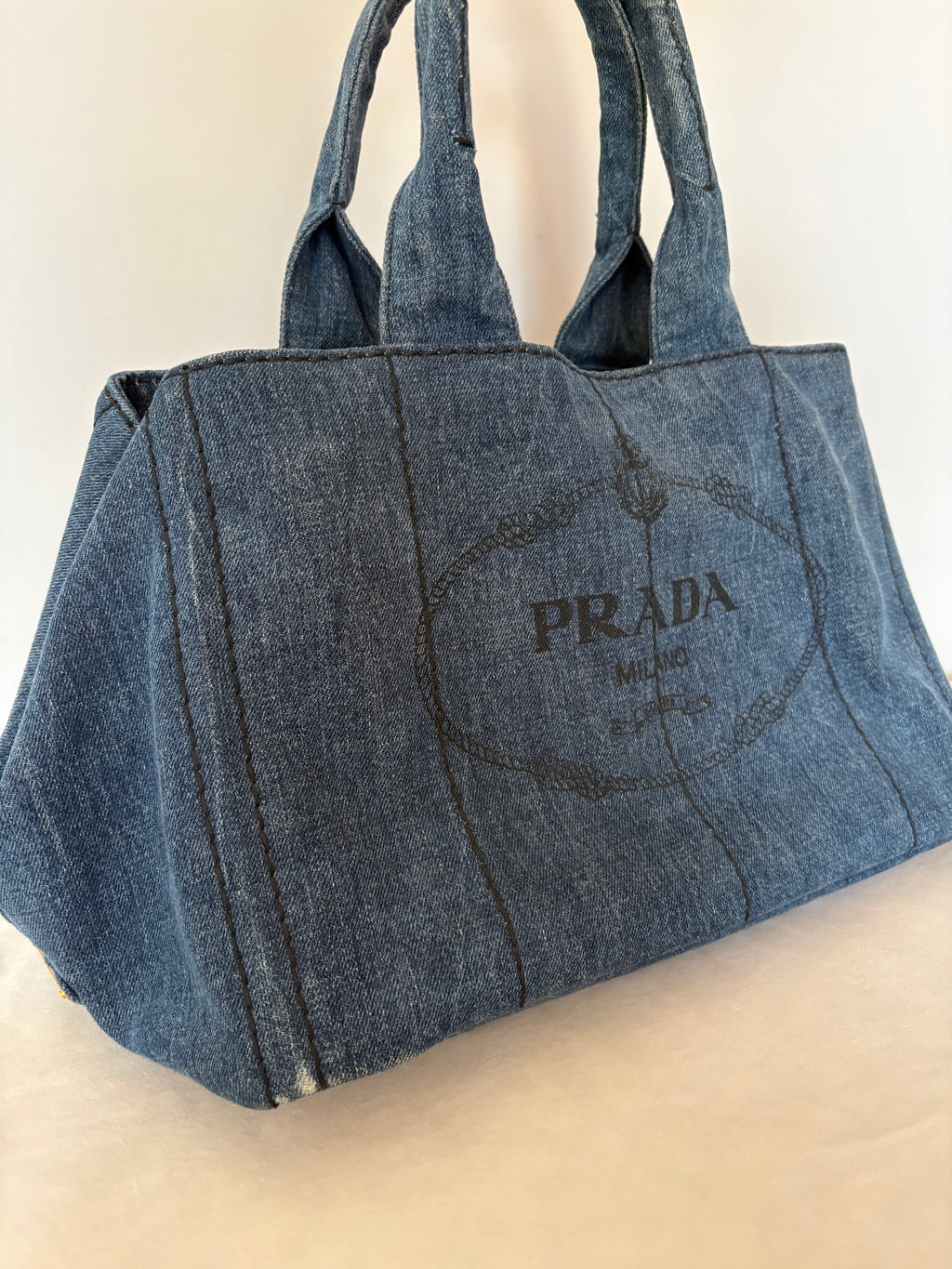 Prada Canapa denim bag