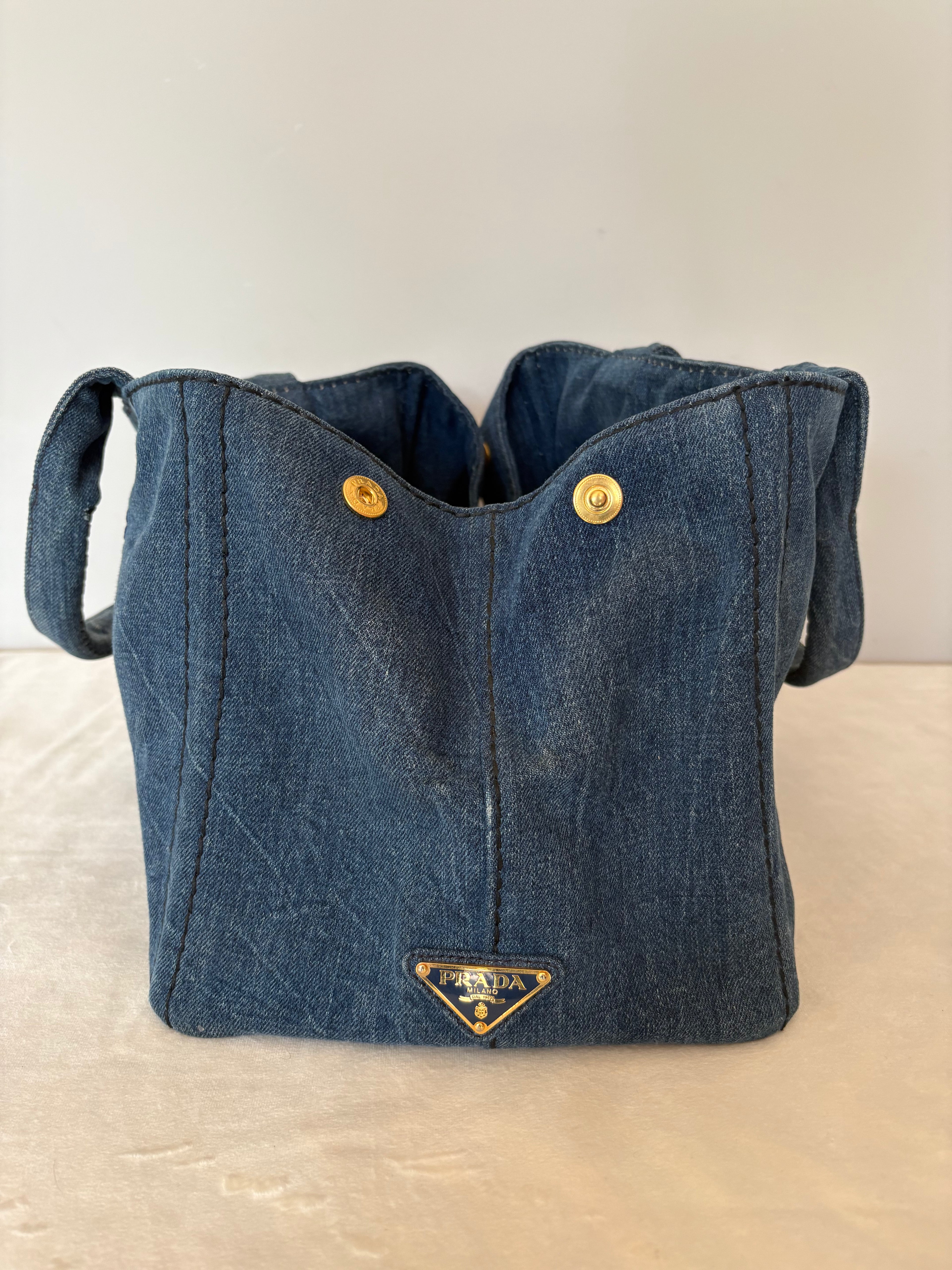 Prada Canapa denim bag