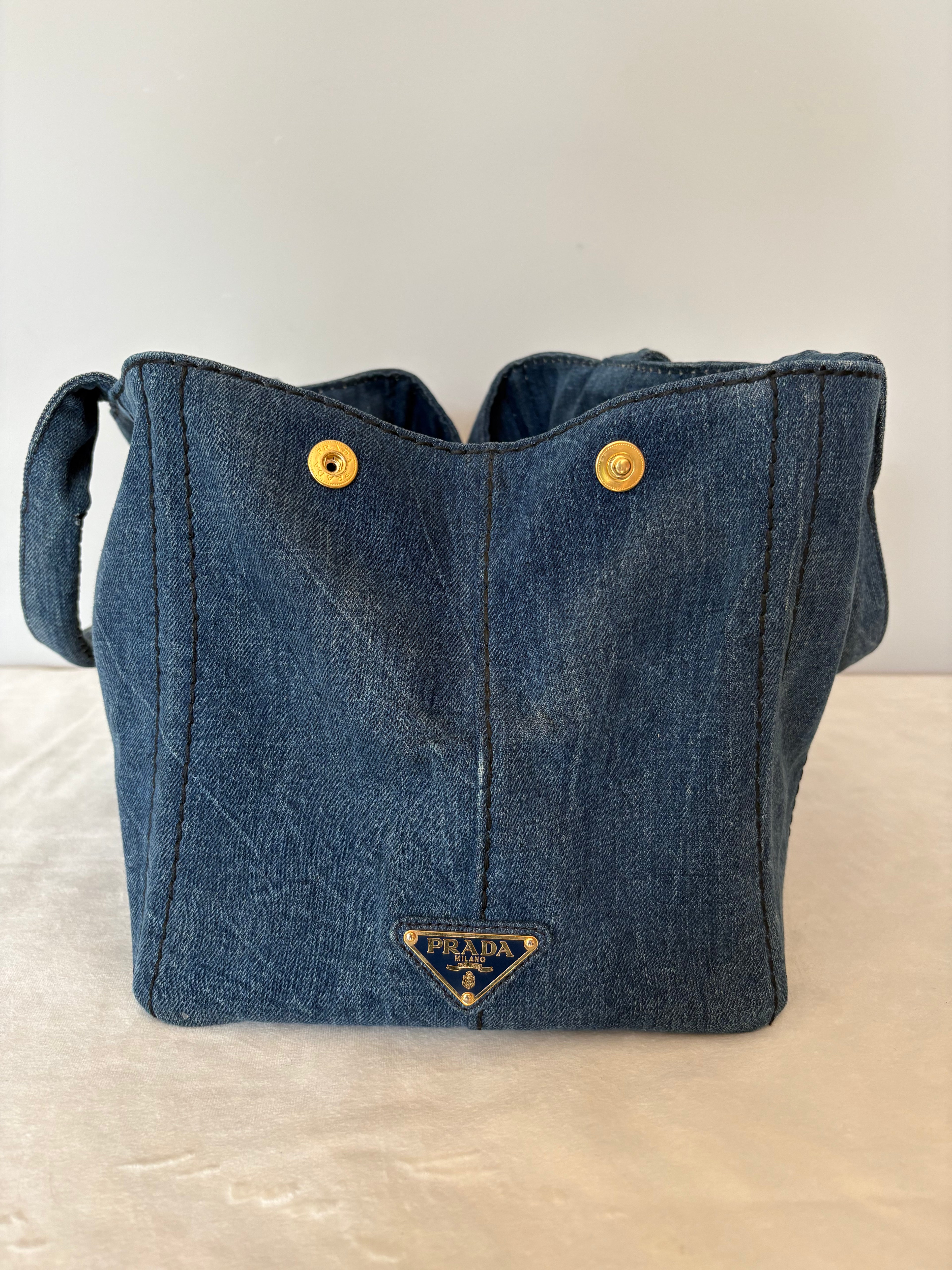 Prada Canapa denim bag
