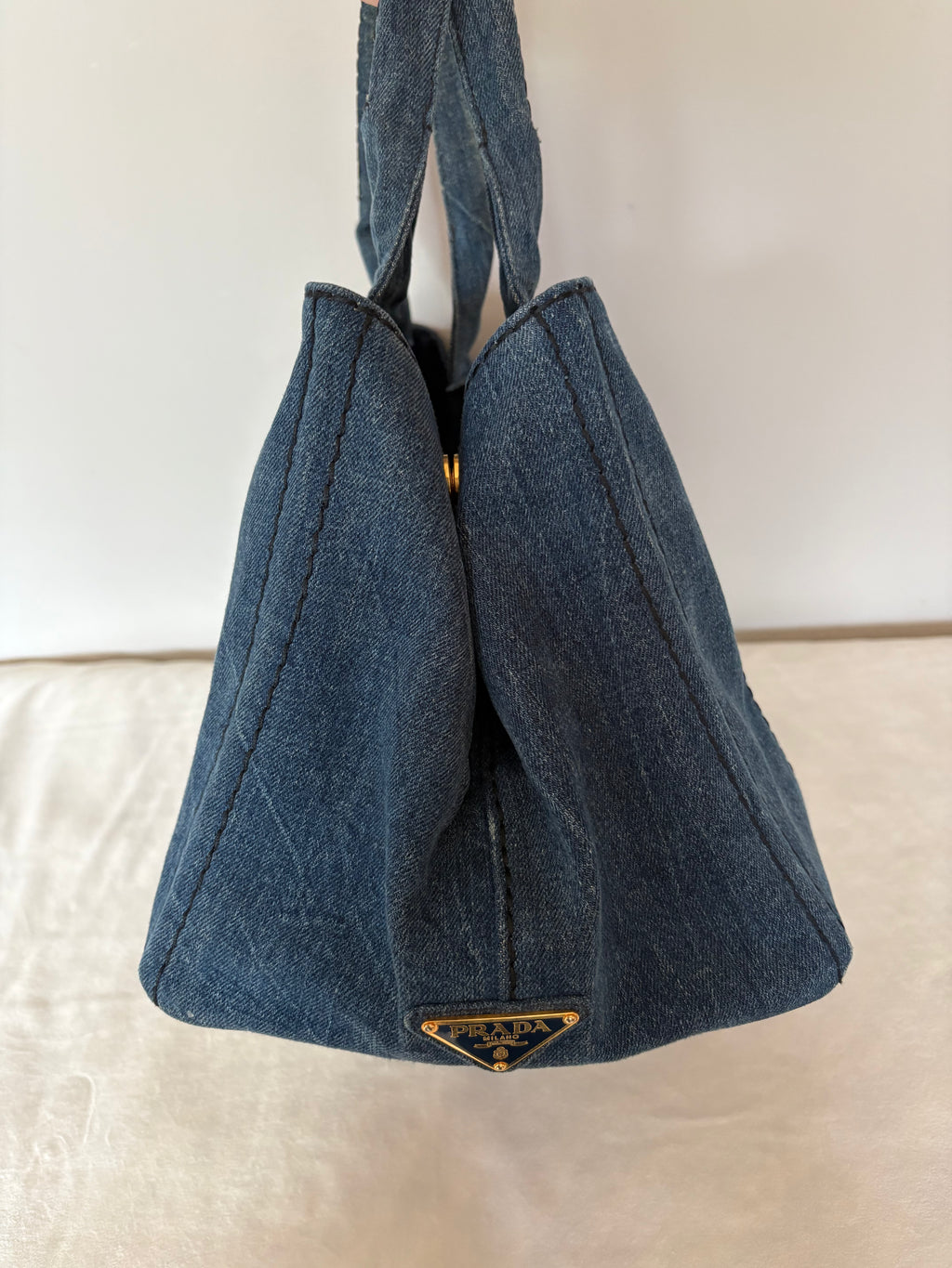 Prada Canapa denim bag