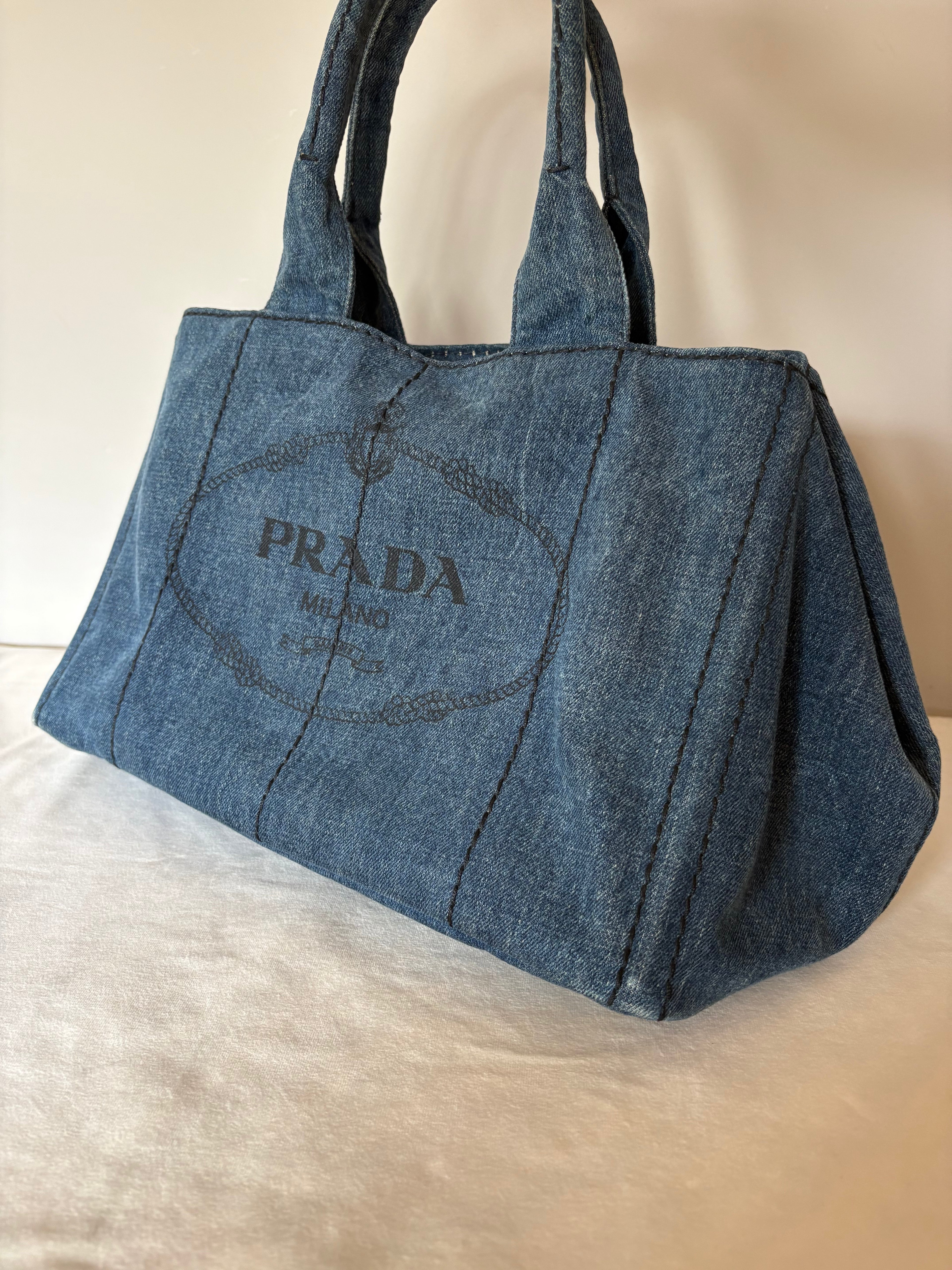 Prada Canapa denim bag