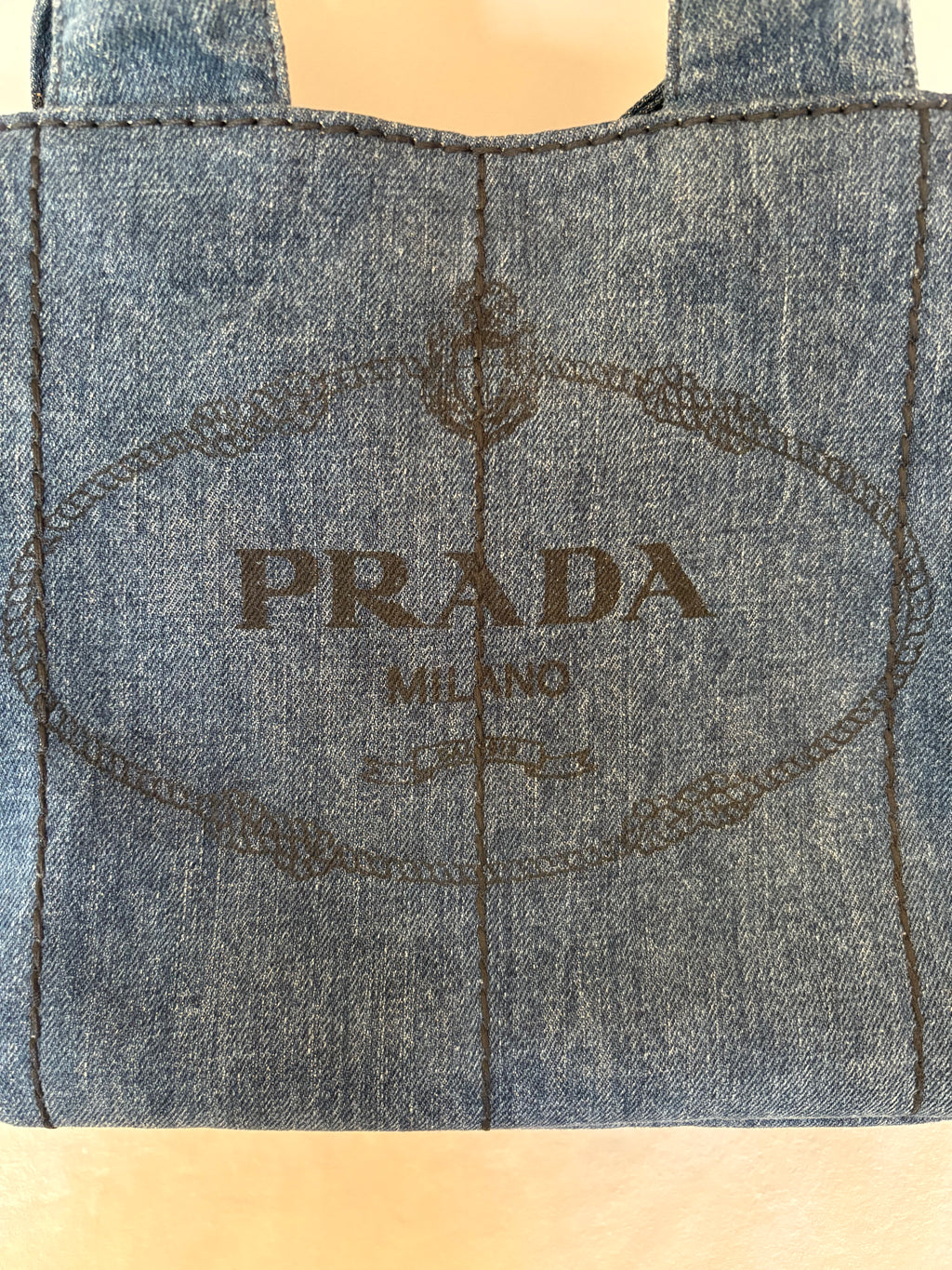 Prada Canapa denim bag