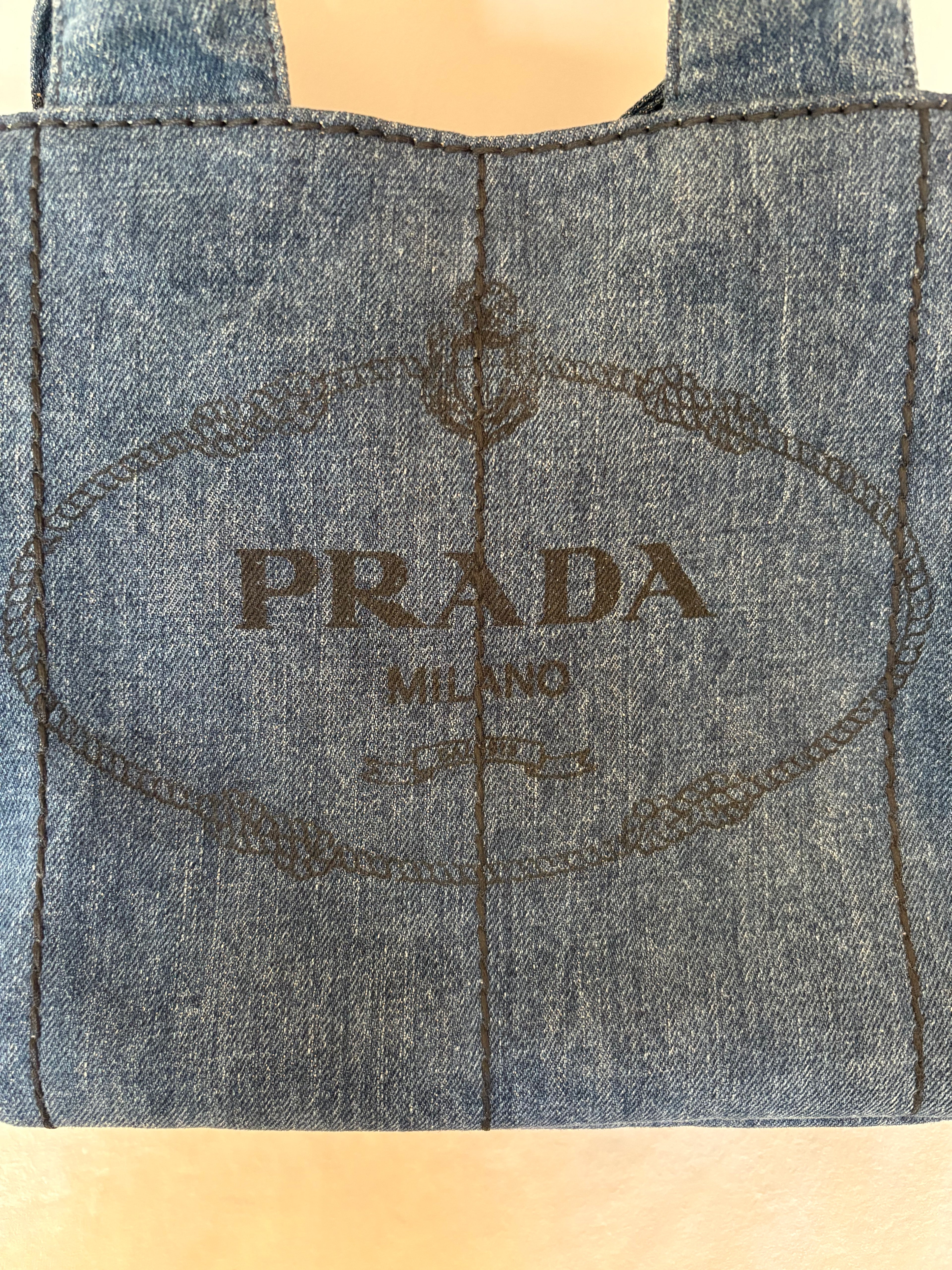 Prada Canapa denim bag