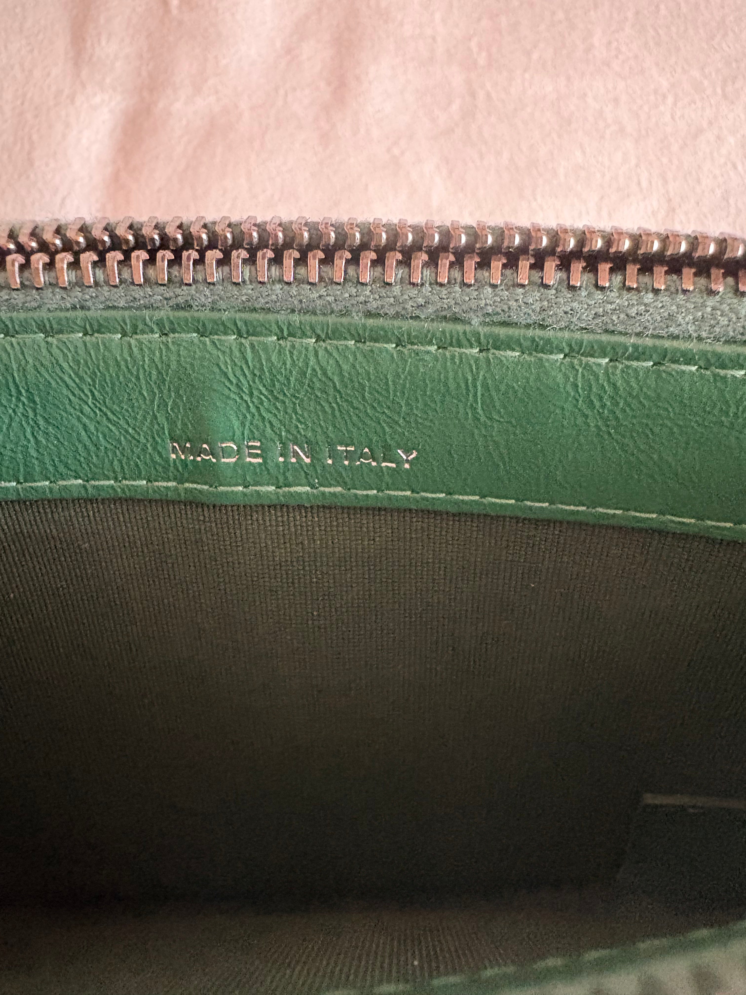 Chanel Matelassé Chain Shoulder Bag Green
