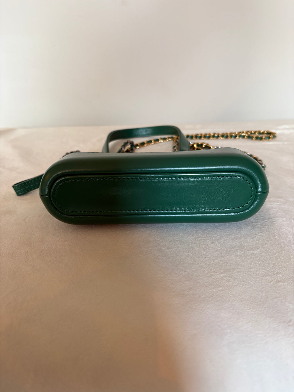Chanel Matelassé Chain Shoulder Bag Green