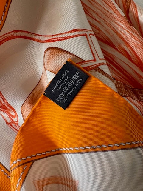 Zijden Carré 90 – Vintage Sjaal Hermes